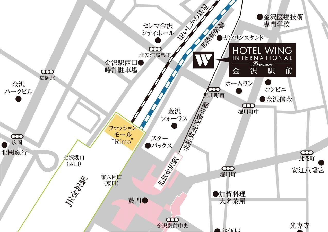 Hotel Wing International Premium Kanazawa Ekimae מראה חיצוני תמונה